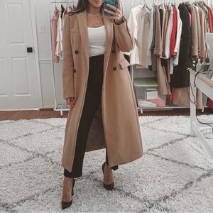 Nasty Gal Elegant Tan Women's Camel Coat